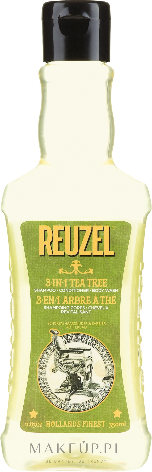 Szampon, odżywka i żel pod prysznic 3 w 1 dla mężczyzn Drzewo herbaciane - Reuzel Tea Tree Shampoo, Conditioner And Body Wash — Zdjęcie 350 ml