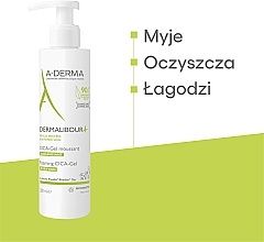 Żel do mycia twarzy z wąkrotą azjatycką - A-Derma Dermalibour+ — Zdjęcie N4