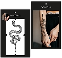 Tatuaż tymczasowy Wąż, 20 cm - Tattooshka — Zdjęcie N1