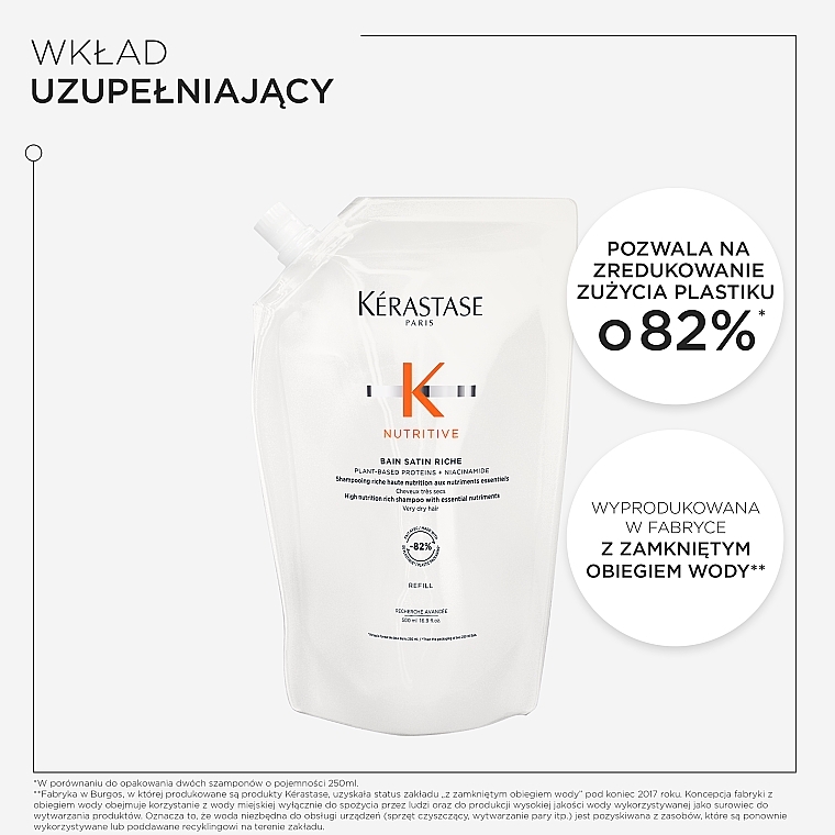 Nawilżający szampon-kąpiel do bardzo suchych włosów - Kerastase Nutritive Bain Satin Riche Shampoo (uzupełnienie) — Zdjęcie N4