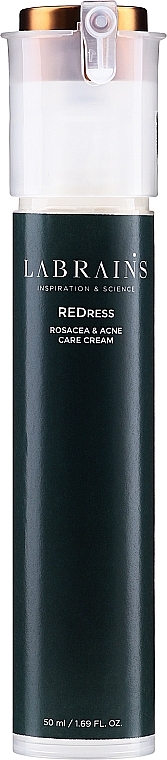 PRZECENA! Krem do twarzy na trądzik i trądzik różowaty - Labrains Redress Rosacea & Acne Care Cream (zapas) * — Zdjęcie N1