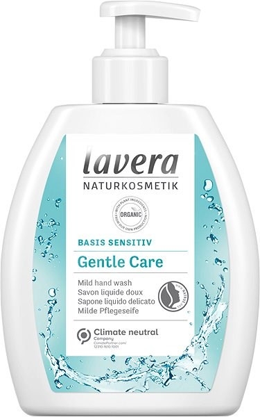 Pielęgnujące mydło w płynie - Lavera Basis Sensitive Gentle Care Hand Wash — Zdjęcie N1