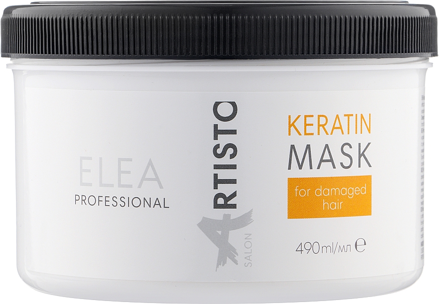 Maska restrukturyzująca włosy - Elea Professional Artisto Salon Keratin Mask For Damaged Hair