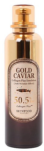 Odmładzająca emulsja do twarzy - SkinFood Gold Caviar Collagen Plus Emulsion — Zdjęcie N1