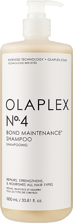 Regenerujący szampon nawilżający do wszystkich rodzajów włosów - Olaplex Professional Bond Maintenance Shampoo N°4