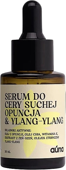 Serum z opuncją i ylang-ylang do suchej skóry twarzy - Auna — Zdjęcie N1