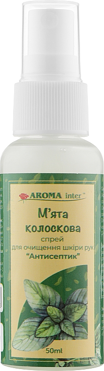 Spray antyseptyczny Mięta - Aroma Inter  — Zdjęcie N1