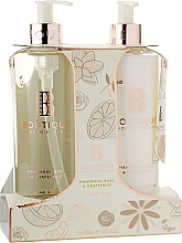 Kup Zestaw - Grace Cole Boutique Mandarin Basil & Grapefruit Hand Care Duo (h/wash/500ml + lot/500ml)