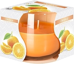 Kup PRZECENA! Świeca zapachowa w szkle Pomarańcza - Bispol Scented Candle *