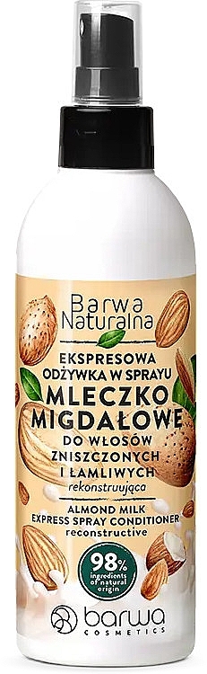 Odżywka Mleczko migdałowe do włosów zniszczonych i łamliwych - Barwa Natural Almond Milk Express Conditioner — Zdjęcie N1