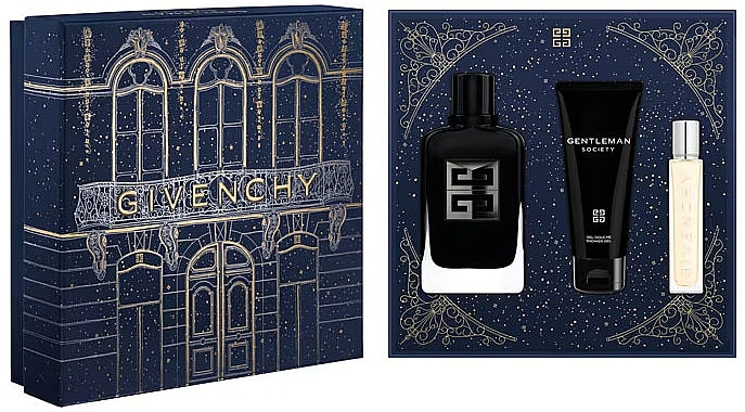 Givenchy Gentleman Society Extreme - Zestaw (edp/100 ml + sh/gel/75 ml + edp/mini/12.5 ml ) — Zdjęcie N2