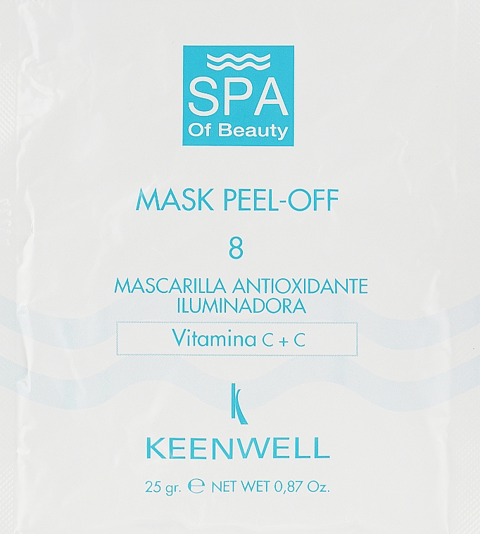 Alginatowa maska antyoksydacyjno-rozjaśniająca do twarzy - Keenwell SPA of Beauty Mask Peel-Off 8 — Zdjęcie N1