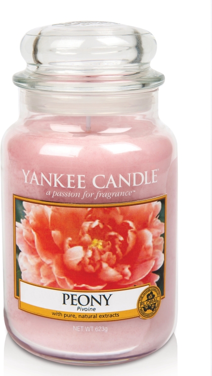 Świeca zapachowa w słoiku - Yankee Candle Peony — Zdjęcie N1