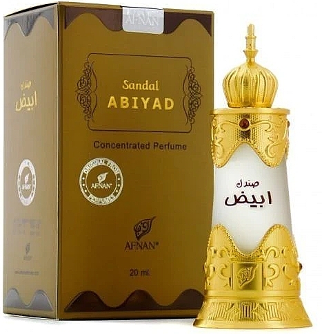 Afnan Perfumes Sandal Abiyad - Perfumowany olejek — Zdjęcie N2