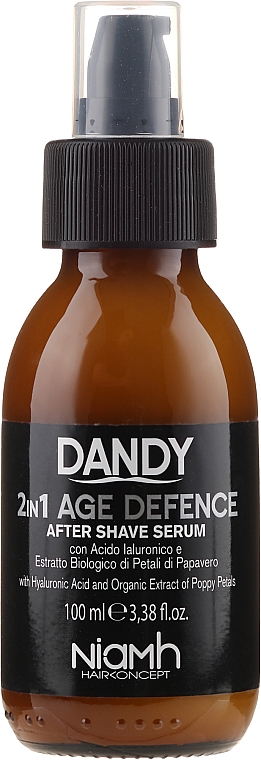 Serum do twarzy po goleniu dla mężczyzn - Niamh Hairconcept Dandy 2 in 1 Age Defence Aftershave Serum — Zdjęcie N2
