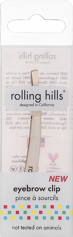 Pęseta ścięta Fala - Rolling Hills Eyebrow Clip — Zdjęcie N2