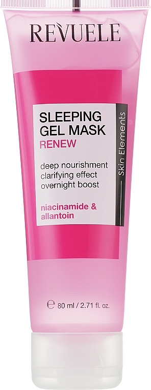 Rewitalizująca żelowa maska ​​do twarzy na noc - Revuele Sleeping Gel Mask Renew — Zdjęcie N1