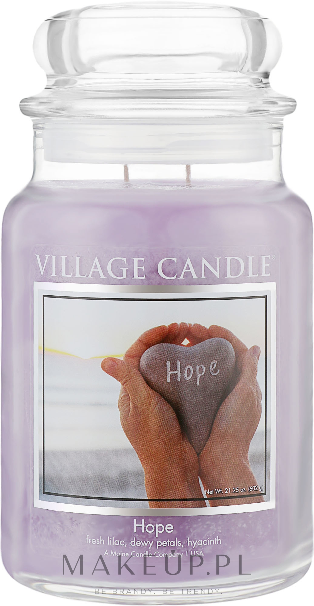 Świeca zapachowa w słoiku - Village Candle Hope — Zdjęcie 602 g