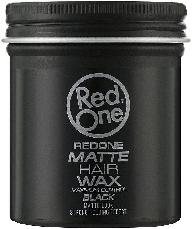 Matowy wosk do włosów - RedOne Matte Hair Wax Black — Zdjęcie N1
