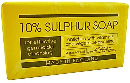 Mydło siarkowe z witaminą E i gliceryną - The English Soap Company Take Care Collection 10% Sulphur Soap — Zdjęcie N1