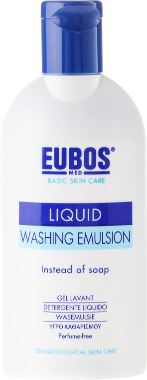Bezzapachowa emulsja myjąca do ciała - Eubos Med Basic Skin Care Liquid Washing Emulsion — Zdjęcie N2
