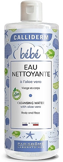 Woda oczyszczająca dla niemowląt z aloesem - Calliderm Bebe Cleasing Water Aloe Vera  — Zdjęcie N1
