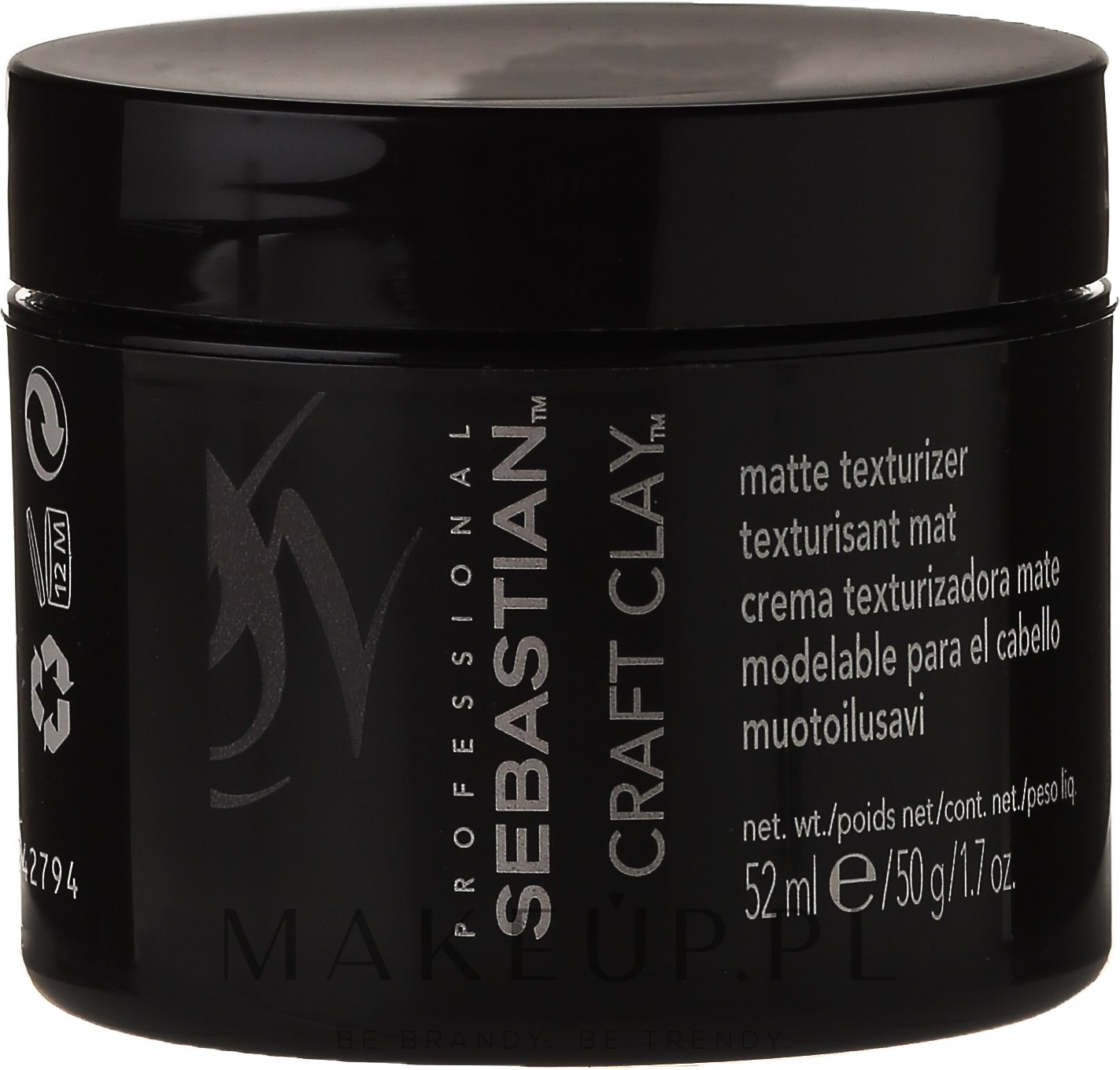 Modelująca glinka z matującym efektem - Sebastian Professional Form Craft Clay Remoldable-Matte — Zdjęcie 52 ml