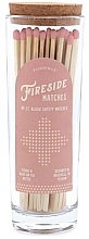 Kup Bezpieczne zapałki do świec w szklanym słoju, różowa końcówka - Paddywax Fireside Blush Pink Safety Matches
