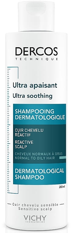 PRZECENA! Szampon łagodzący do włosów normalnych i przetłuszczających się - Vichy Dercos Ultra Soothing Normal to Oil Hair Shampoo * — Zdjęcie N1