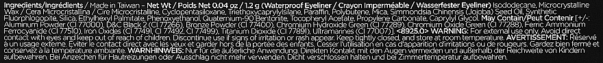 Wodoodporny eyeliner - BH Cosmetics Power Pencil Eyeliner  — Zdjęcie N2