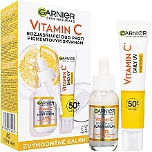 Zestaw - Garnier Skin Naturals Vitamin C Set (f/serum/30ml + f/fluid/40ml) — Zdjęcie N1