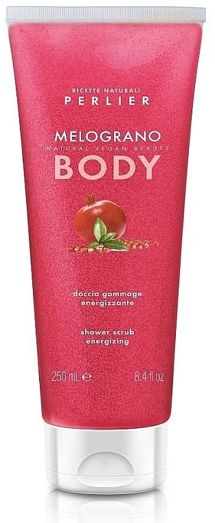 Żel-peeling pod prysznic Granat - Perlier Pomegranate Shower Scrub Energizing — Zdjęcie N1