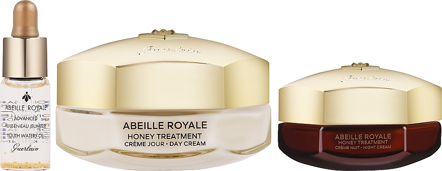 Zestaw (f/cr 50 ml + f/oil 5 ml + f/cr 15 ml) - Guerlain Abeille Royale Honey Treatment Set — Zdjęcie N2