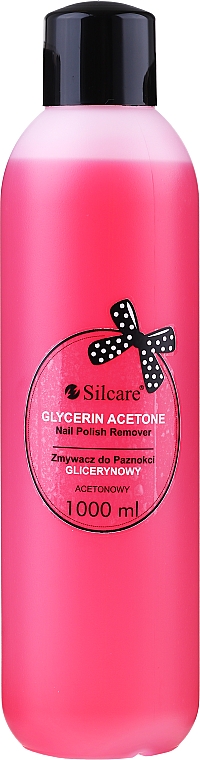 Glicerynowy zmywacz do paznokci z acetonem - Silcare Glycerin Acetone Nail Polish Remover — фото N1