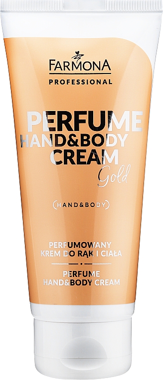 Perfumowany krem do rąk i ciała - Farmona Professional Perfume Hand&Body Cream Gold — Zdjęcie N1
