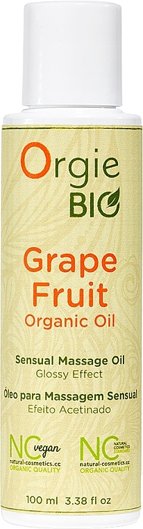 Olejek do masażu Grejpfrut - Orgie Bio Grapefruit Organic Sensual Massage Oil — Zdjęcie N1