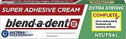 Krem do mocowania protez - Blend-A-Dent Super Adhesive Cream Neutral Complete  — Zdjęcie N3