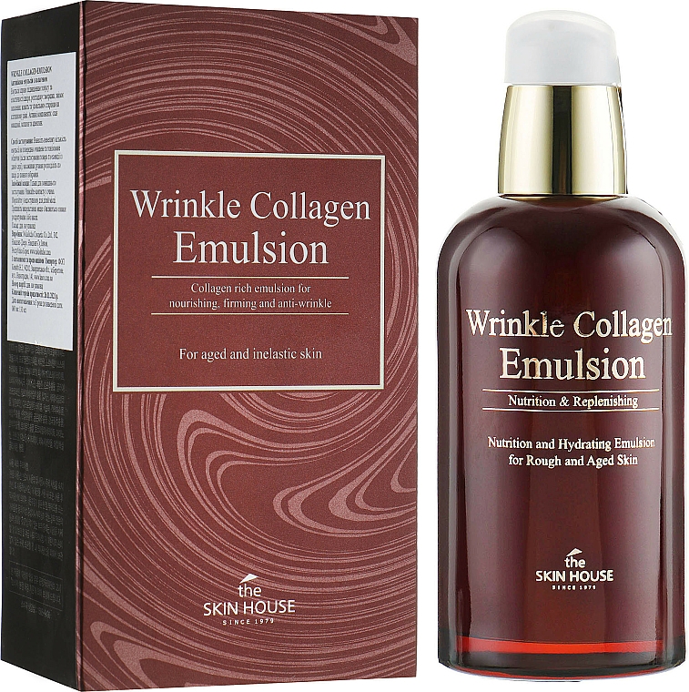 Odżywcza emulsja przeciwstarzeniowa z kolagenem - The Skin House Wrinkle Collagen Emulsion — Zdjęcie N1