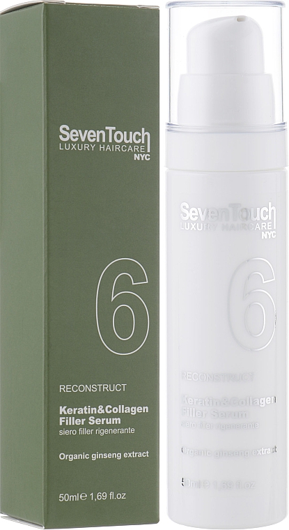 Rewitalizujące serum wypełniające z keratyną i kolagenem - Punti di Vista Seven Touch Keratin & Collagen Filler Serum — Zdjęcie N1