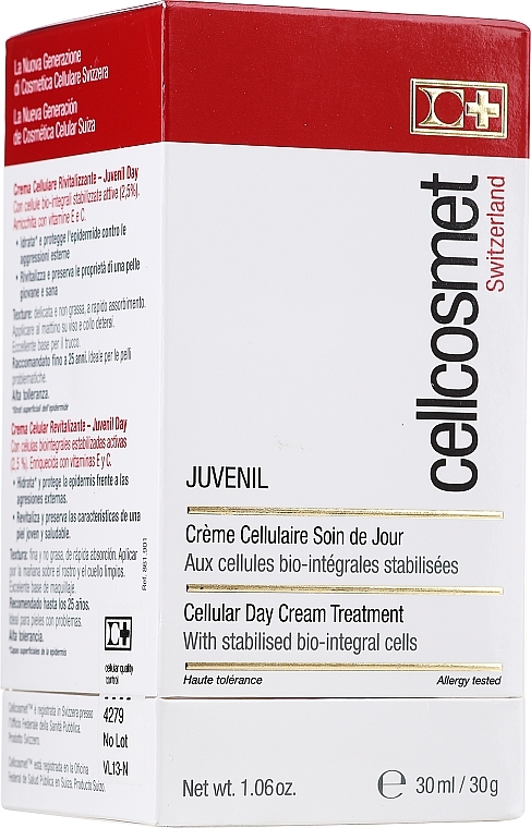 PRZECENA! Komórkowy krem do skóry młodej na dzień - Cellcosmet Juvenil Day Cream * — Zdjęcie N3