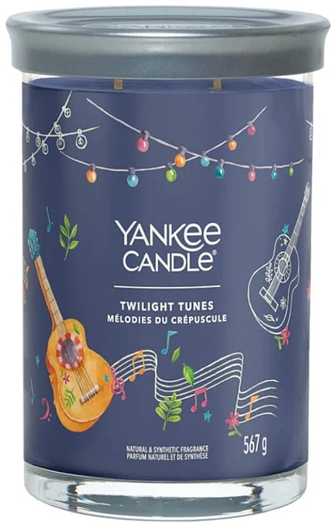 Świeca zapachowa w szkle Melodie Zmierzchu, 2 knoty - Yankee Candle Twilight Tunes Singnature — Zdjęcie N1