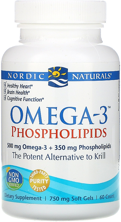Suplement diety Fosfolipidy Omega-3 - Nordic Naturals Omega-3 Phospholipids — Zdjęcie N1
