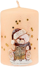 Kup Świeca dekoracyjna, 7x10 cm, piaskowa - Artman Teddy Candle