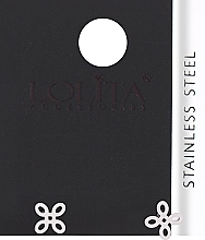 Kolczyki damskie, chiński węzeł, srebrne - Lolita Accessories — Zdjęcie N1
