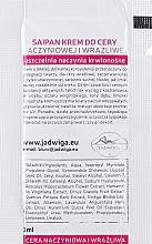 Krem do skóry wrażliwej - Jadwiga Saipan Cream For Sensible And Vascular Skin (próbka) — Zdjęcie N2