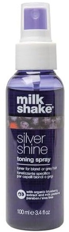 Spray koloryzujący do włosów blond i siwych - Milk Shake Silver Shine Toning Spray  — Zdjęcie N1