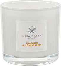 Kup Świeca zapachowa Hiacynt i wiciokrzew - Acca Kappa Hyacinth & Honeysuckle Scented Candle