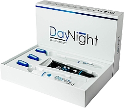 Kup Zestaw - DayNight Whitenig Set (toothpaste/2x60ml + toothbrush/1pcs + refill/heads/2pcs)