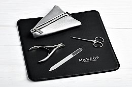 Srebrny piórnik na akcesoria do manicure Manicure Triangle (15 x 13 cm) - MAKEUP — Zdjęcie N2