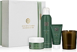 Kup Zestaw - Rituals The Ritual Of Jing Medium Relax Gift Set (sh/foam/200ml + b/scrub/125ml + b/cr/70ml + candle/1pc)